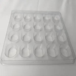20 Cavity Tray Clear