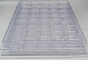 Static Dissipative Tray with 180 degree stack