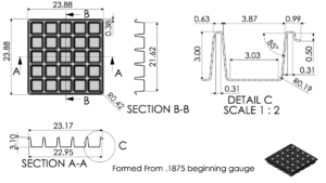Print 25 Cavity Tray