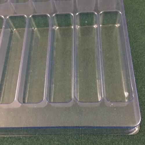 Rectangular Cavity Clear Plastic Trays - 4.28 X .88 X .88 - Image 2