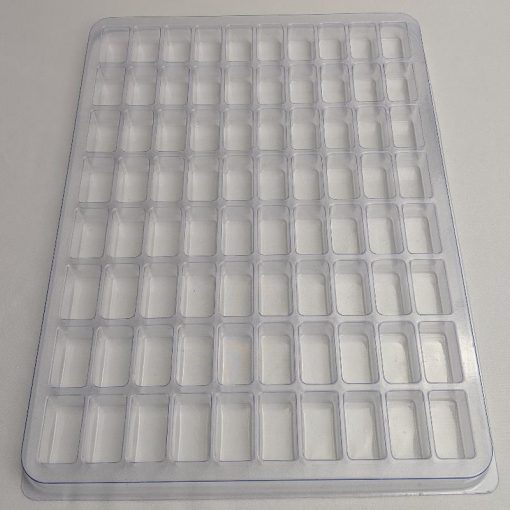 Rectangular Cavity Clear Plastic Trays - 1.50 X 0.85 X 0.75 - Image 2